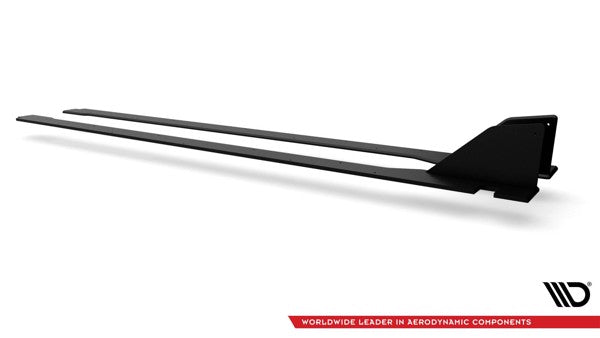 Maxton Racing Durability Side Skirts Diffusers Honda Civic X Type-R - Black