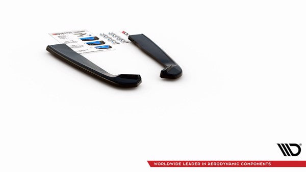 Maxton Rear Side Splitters Ford Mustang Mk. 6 Facelift - Gloss Black