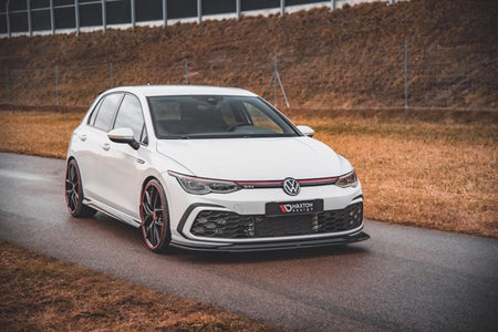 Maxton Front Splitter V.5 Volkswagen Golf 8 Gti - Gloss Black