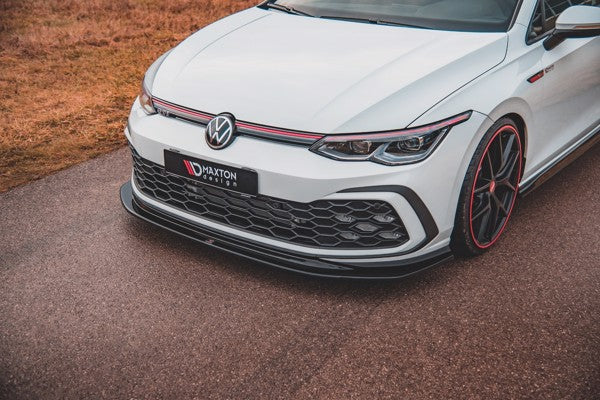 Maxton Front Splitter V.5 Volkswagen Golf 8 Gti - Gloss Black