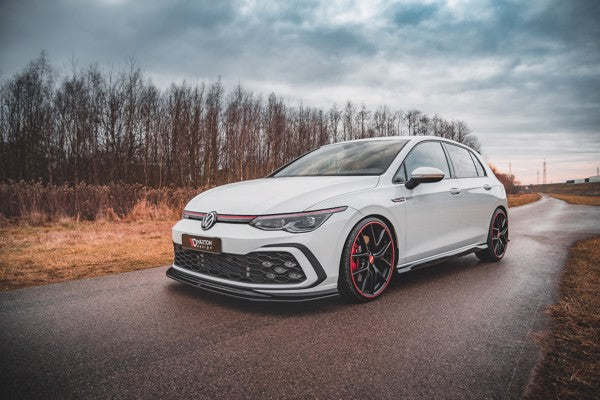 Maxton Front Splitter V.5 Volkswagen Golf 8 Gti - Gloss Black