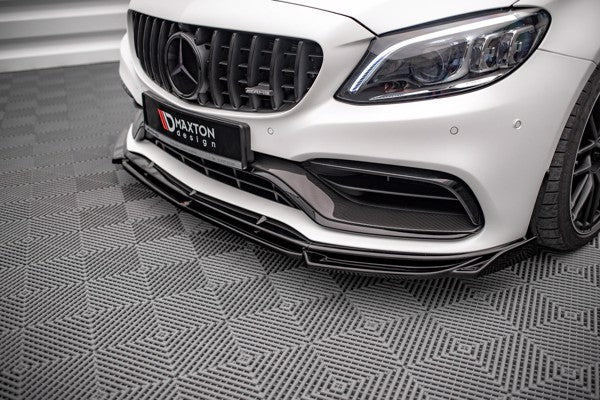 Maxton Front Splitter V.2 Mercedes-Amg C63 Coupe Amg Aero Pack C205 Facelift - Gloss Black
