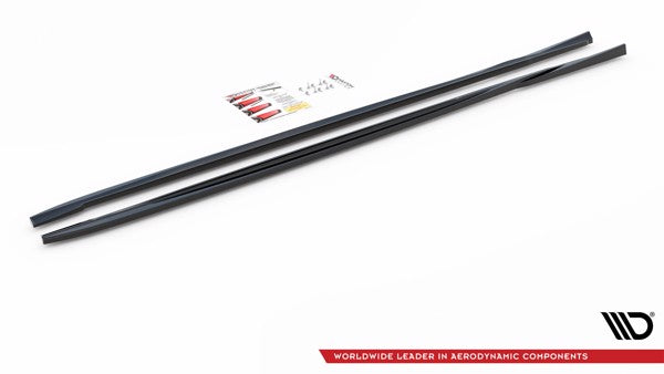 Maxton Side Skirts Diffusers Volvo V70 Mk3 - Gloss Black