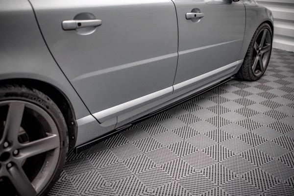Maxton Side Skirts Diffusers Volvo V70 Mk3 - Gloss Black