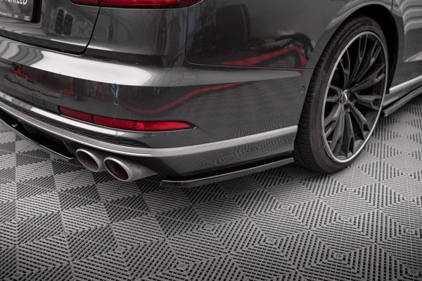 Maxton Rear Side Splitters Audi S8 D5 - Gloss Black