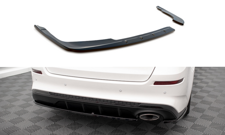 Maxton Rear Side Splitters V.1 Kia Optima Mk4 Facelift - Gloss Black
