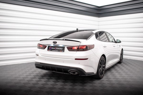 Maxton Rear Side Splitters V.1 Kia Optima Mk4 Facelift - Gloss Black