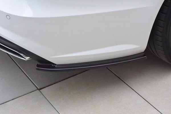 Maxton Rear Side Splitters Audi A6 C7 Avant S-Line/ S6 C7 Facelift - Gloss Black