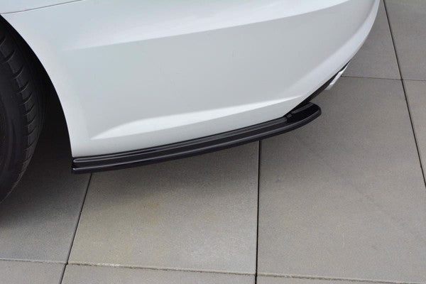 Maxton Rear Side Splitters Audi A6 C7 Avant S-Line/ S6 C7 Facelift - Gloss Black