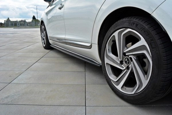 Maxton Side Skirts Diffusers Citroen DS5 Facelift - Gloss Black
