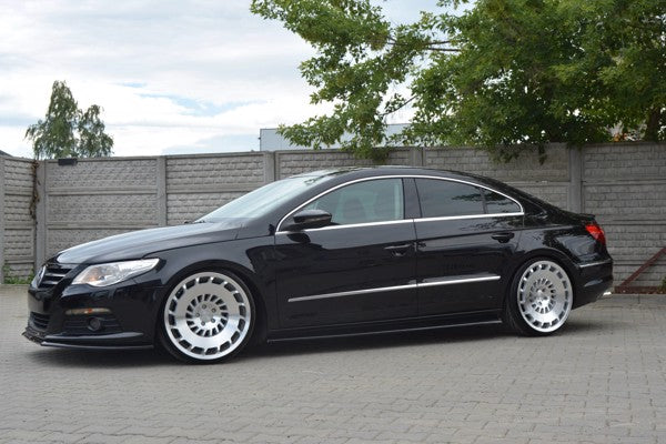 Maxton Side Skirts Diffusers VW Passat Cc Standard - Gloss Black