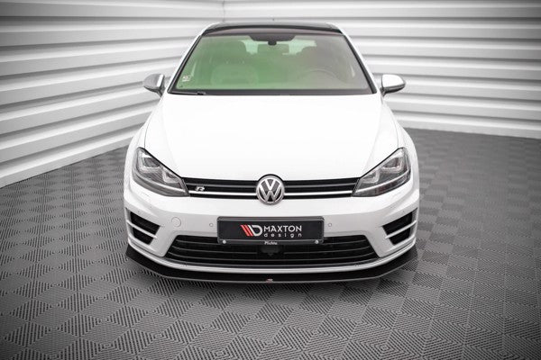 Maxton Street Pro Front Splitter V.2 Volkswagen Golf R Mk7 - Black