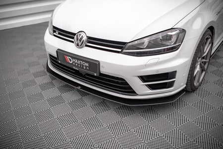 Maxton Street Pro Front Splitter V.2 Volkswagen Golf R Mk7 - Black