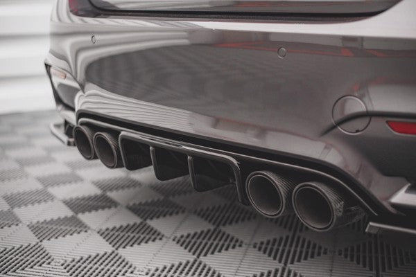 Maxton Rear Valance BMW M4 F82 - Gloss Black