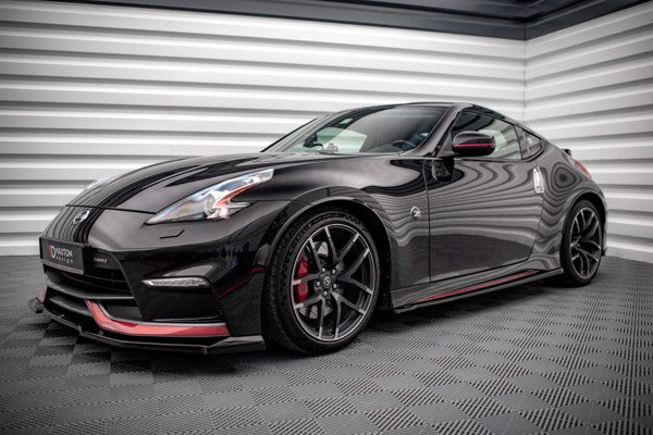 Maxton Side Skirts Diffusers V.1 Nissan 370Z Nismo Facelift - Gloss Black