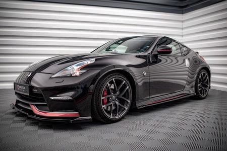 Maxton Side Skirts Diffusers V.1 Nissan 370Z Nismo Facelift - Gloss Black