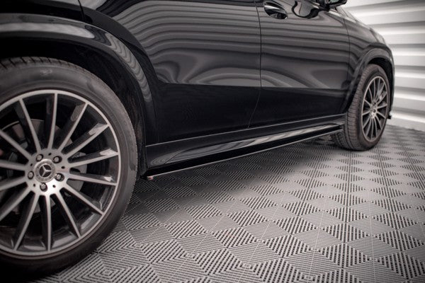 Maxton Side Skirts Diffusers Mercedes-Benz Gle Coupe Amg-Line C167 - Gloss Black