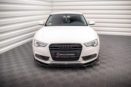 Maxton Front Splitter V.2 Audi A5 Coupe 8T Facelift - Gloss Black
