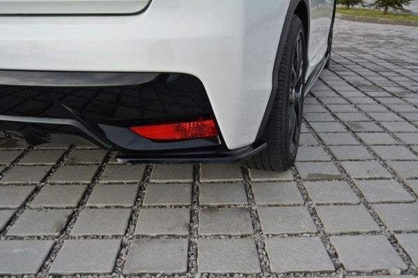Maxton Rear Side Splitters Honda Civic Mk9 Facelift - Gloss Black
