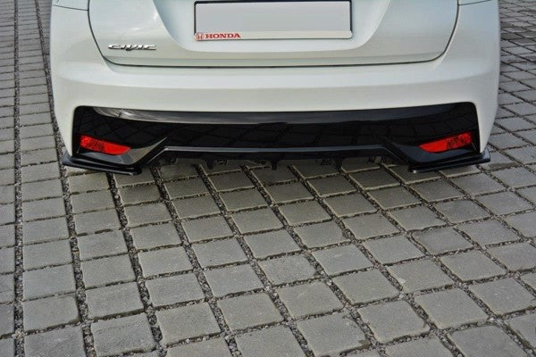 Maxton Rear Side Splitters Honda Civic Mk9 Facelift - Gloss Black