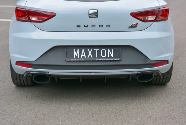 Maxton Rear Valance Seat Leon Iii Cupra - Gloss Black