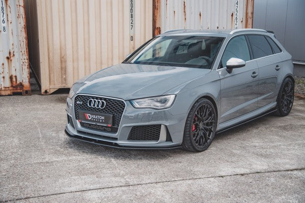 Maxton Racing Durability Side Skirts Diffusers Audi RS3 8V Sportback - Black