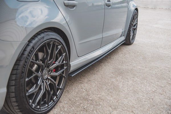 Maxton Racing Durability Side Skirts Diffusers Audi RS3 8V Sportback - Black