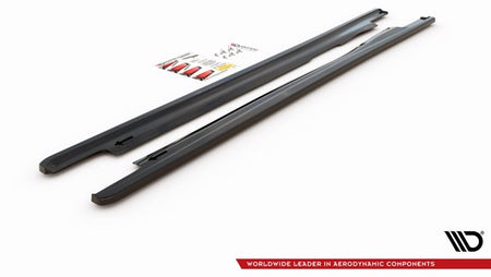 Maxton Side Skirts Diffusers Mazda Xedos 6 - Gloss Black