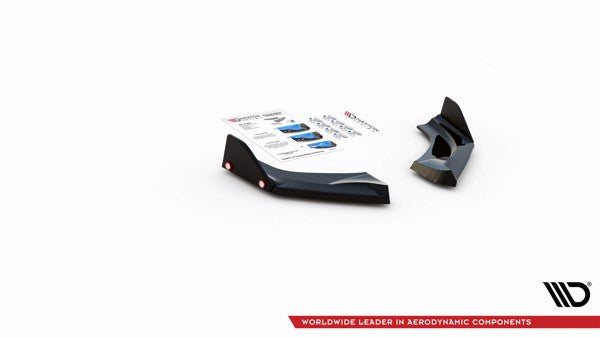 Maxton Rear Side Splitters + Flaps V.1 Hyundai I30 N Hatchback Mk3 Facelift - Gloss Black