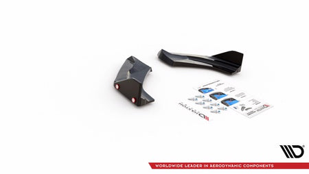 Maxton Rear Side Splitters + Flaps V.1 Hyundai I30 N Hatchback Mk3 Facelift - Gloss Black