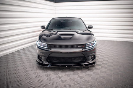 Maxton Front Splitter V.2 Dodge Charger Srt Mk7 Facelift - Gloss Black