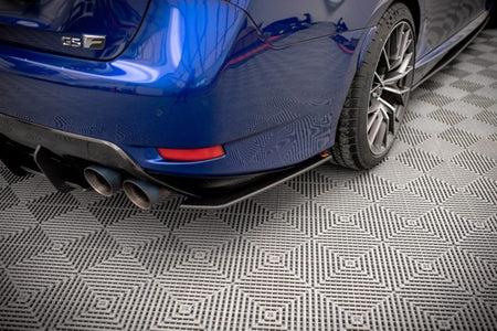 Maxton Street Pro Rear Side Splitters Lexus Gs F Mk4 Facelift - Black