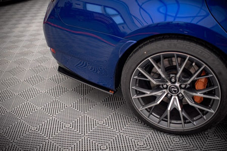 Maxton Street Pro Rear Side Splitters Lexus Gs F Mk4 Facelift - Black