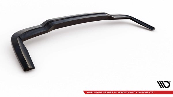 Maxton Central Rear Splitter (With Vertical Bars) Mercedes-Benz B W246 Facelift - Gloss Black
