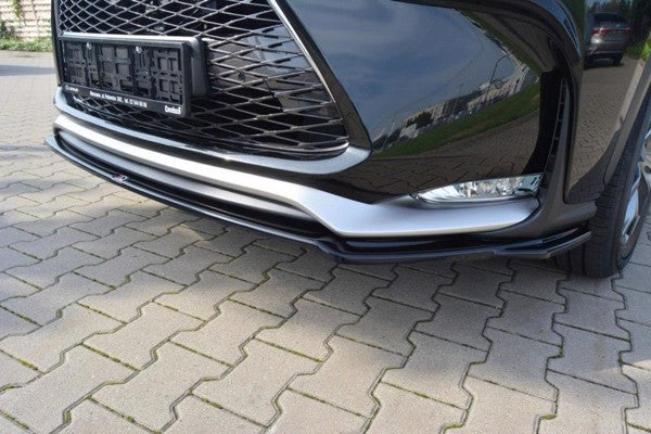 Maxton Front Splitter V.1 Lexus Nx Mk1 F-Sport - Gloss Black