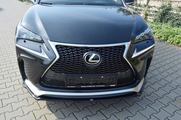 Maxton Front Splitter V.1 Lexus Nx Mk1 F-Sport - Gloss Black