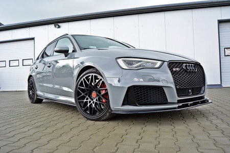 Maxton Front Splitter V.2 Audi RS3 8V Sportback - Gloss Black