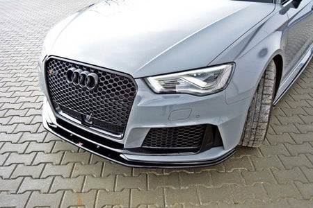 Maxton Front Splitter V.2 Audi RS3 8V Sportback - Gloss Black