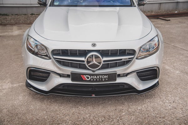 Maxton Front Splitter V.1 Mercedes-Benz E63 Amg Estate/Sedan S213/W213 - Gloss Black