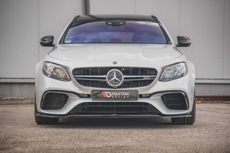 Maxton Front Splitter V.1 Mercedes-Benz E63 Amg Estate/Sedan S213/W213 - Gloss Black