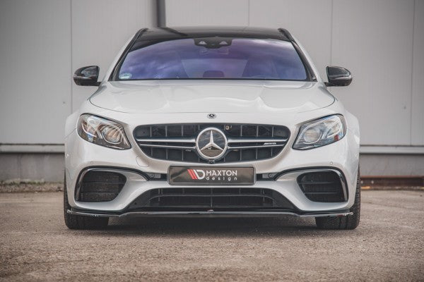 Maxton Front Splitter V.1 Mercedes-Benz E63 Amg Estate/Sedan S213/W213 - Gloss Black