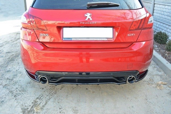 Maxton Rear Side Splitters Peugeot 308 Ii Gti - Gloss Black