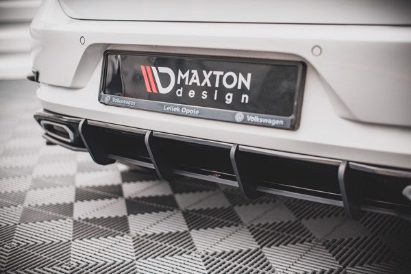 Maxton Street Pro Rear Diffuser Volkswagen Golf R-Line Mk 7 Facelift - Black