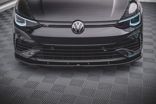 Maxton Front Splitter V.1 Volkswagen Golf R Mk8 - Gloss Black