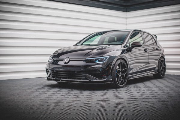 Maxton Front Splitter V.1 Volkswagen Golf R Mk8 - Gloss Black
