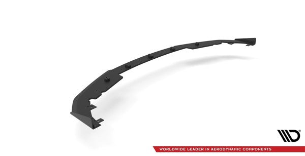 Maxton Street Pro Front Splitter + Flaps BMW 4 M-Pack G22 - Black + Gloss Flaps    