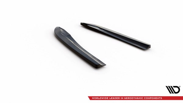 Maxton Rear Side Splitters Mercedes-Benz C Coupe  Amg-Line C204 - Gloss Black