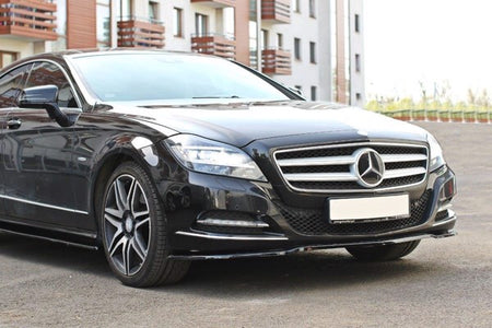 Maxton Front Splitter V.1 Mercedes Cls C218 - Gloss Black