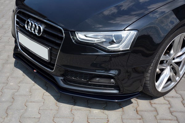 Maxton Front Splitter V.2 Audi S5 / A5 S-Line 8T Fl - Gloss Black