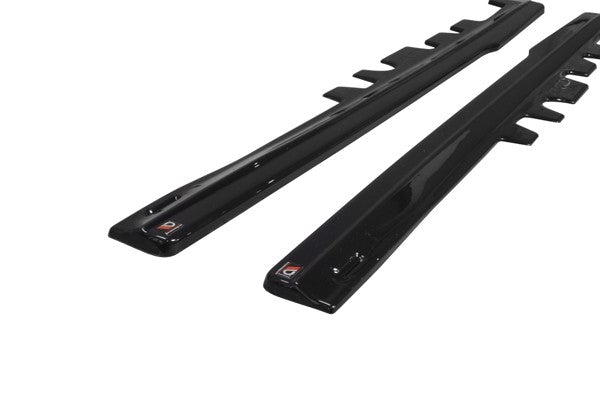Maxton Side Skirts Diffusers Mercedes-Benz Slk R172 - Gloss Black